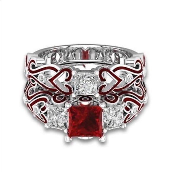 NWT Beautiful couples rings stainless steel - Picture 4 of 8